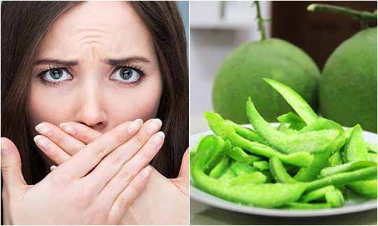 Vỏ bưởi trị hôi miệng vô cùng hiệu quả