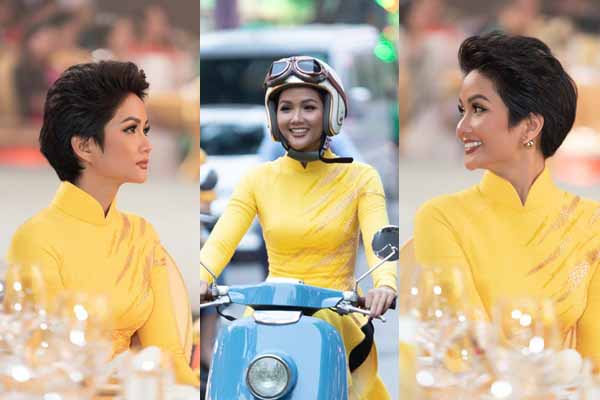 H’Hen Niê chạy xe máy đến sự kiện sau khi bị đồng nghiệp chê ‘diễn, giả tạo’