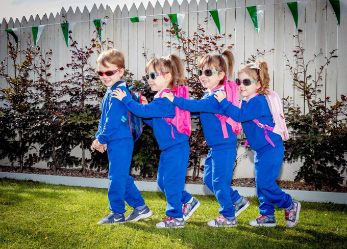 Chuyện thú vị của bà mẹ sinh tư tự nhiên