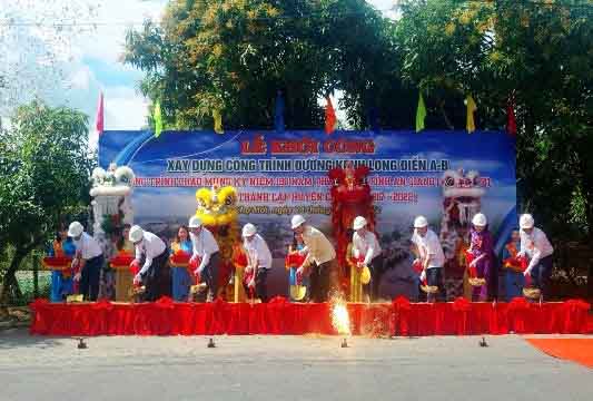 Khởi công xây dựng đường kênh Long Điền A-B gần 500 tỉ đồng ở An Giang