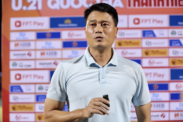 VCK U.21 Quốc gia Thanh Niên 2023: Thất bại trước Kon Tum, HLV Phạm Bùi Minh (U.21 SLNA) nói gì?