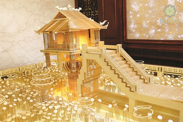 Nghệ thuật tăm giang được sáng lập bởi kiến trúc sư tài hoa người Việt