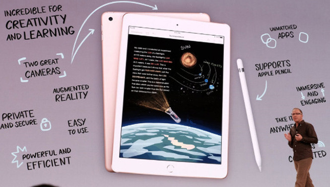 Apple ra mắt iPad giá rẻ, hỗ trợ lĩnh vực giáo dục