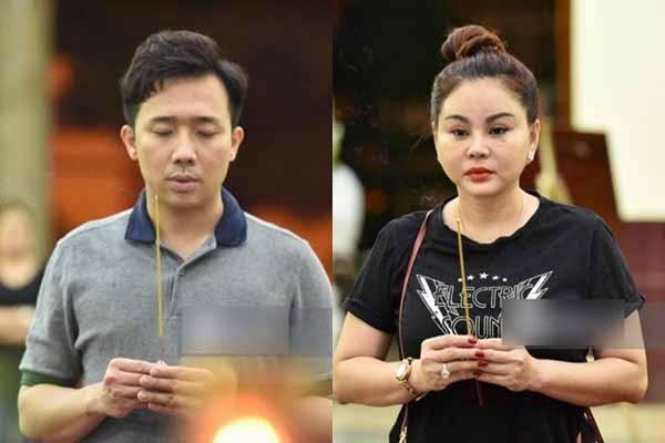 Trấn Thành nén khóc, Lê Giang lặng người trong đám tang nghệ sĩ Lê Bình