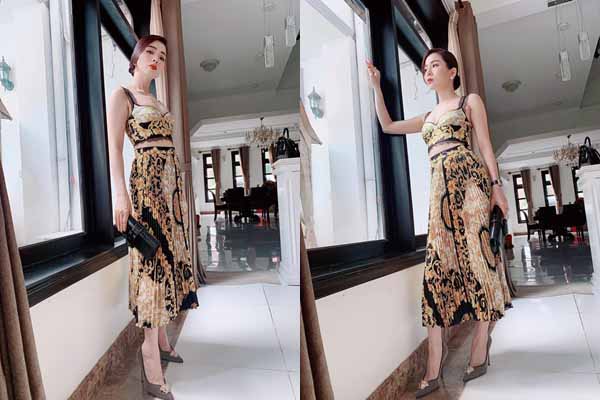 Lệ Quyên mặc đồ trăm triệu tạo dáng trong biệt thự triệu đô