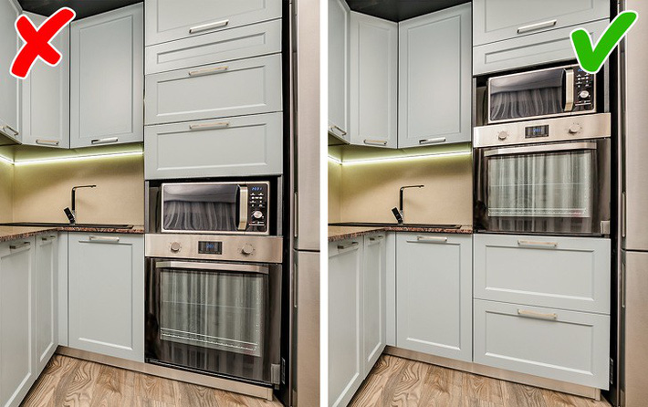 Một số sai lầm trong thiết kế không an toàn cho nhà bếp