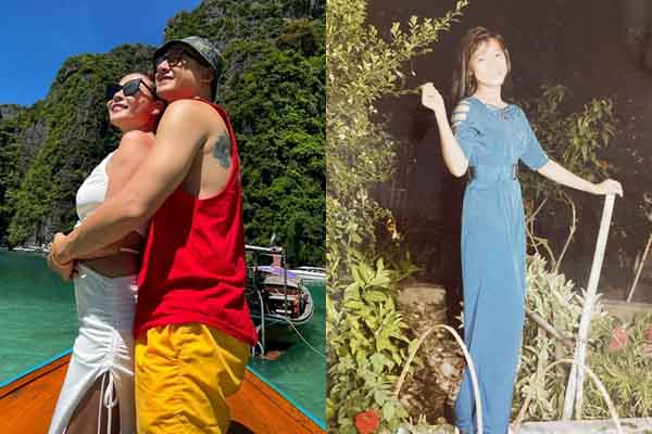 Sao Việt 8/8: Lương Thế Thành – Thúy Diễm tình tứ trên biển, bất ngờ với nhan sắc MC Cát Tường thuở đôi mươi