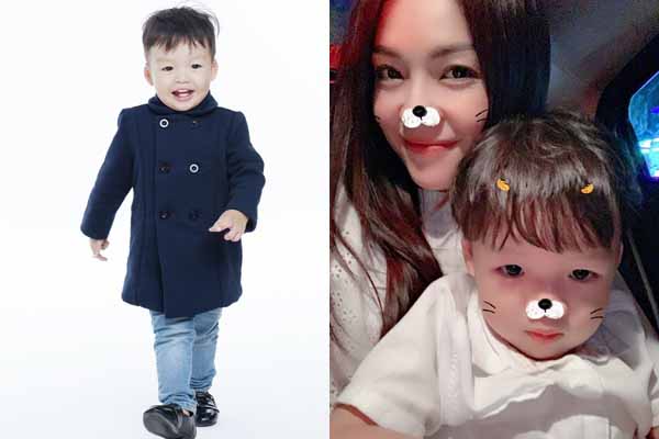 Con trai quấn quýt Dương Cẩm Lynh trong ngày nghỉ