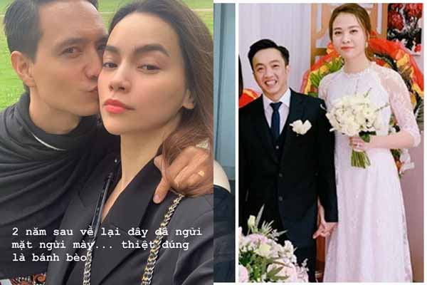 Hành động ngỡ ngàng của Hà Hồ khi Cường Đôla đang đám cưới