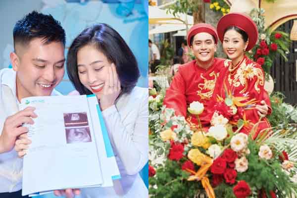 Sau 2 tháng kết hôn, MC Liêu Hà Trinh hào hứng thông báo mang thai con trai đầu lòng