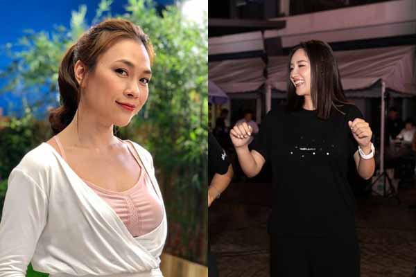 Mai Phương Thúy nhảy nhót theo nhạc Mỹ Tâm