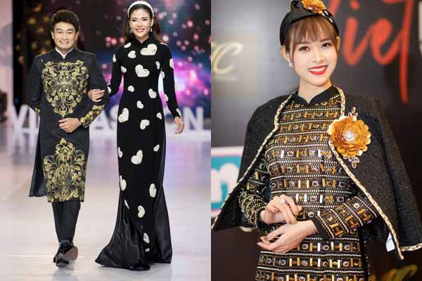 Thúy Diễm – Trương Minh Quốc Thái sánh bước, Diệp Bảo Ngọc mặc thiết kế nặng 20 kg