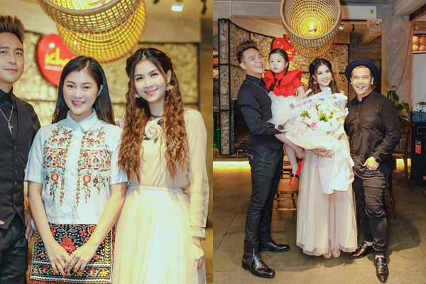 Thanh Trúc giản dị, Minh Châu đưa cháu gái đến chúc mừng Kha Ly