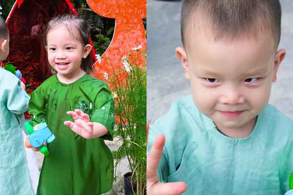 Lisa – Leon nhà Hồ Ngọc Hà diện áo dài du xuân, nhan sắc hai nhóc tỳ khiến dân tình ‘tan chảy’ 