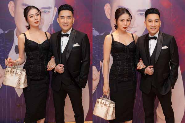 Lệ Quyên xách túi cá sấu 1,5 tỷ đồng đến gặp Quang Hà