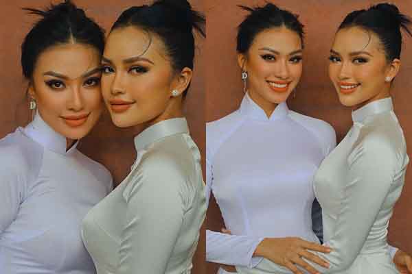 Kim Duyên – Ngọc Châu: Gấp đôi sự xinh đẹp trong tà áo dài
