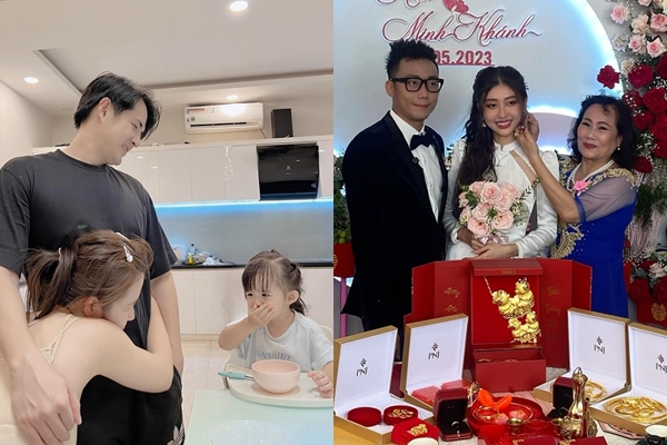 Sao Việt 9/5: Biểu cảm gây chú ý của con gái Đông Nhi – Ông Cao Thắng khi bố mẹ tình tứ, Ginô Tống – Kim Chi làm lễ đính hôn