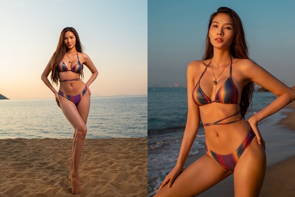 Hoàng Thùy khoe body không chút mỡ thừa, đôi chân dài miên man tiếp tục gây sốt