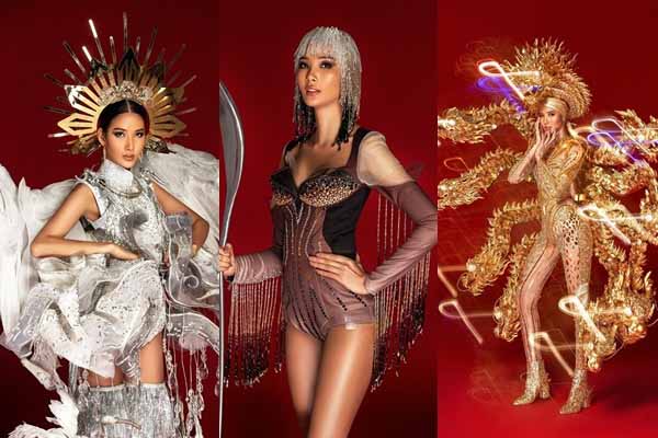 Ảnh “nét căng” ba quốc phục cho Hoàng Thùy thi quốc tế gây ấn tượng