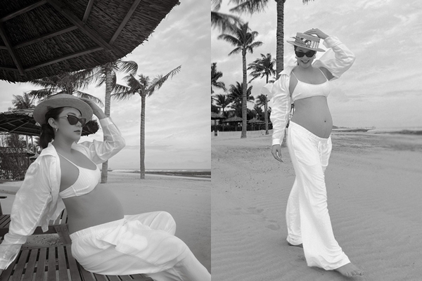 Minh Hằng khoe ‘bụng bầu vượt mặt’ nhưng vẫn quyến rũ ngây ngất