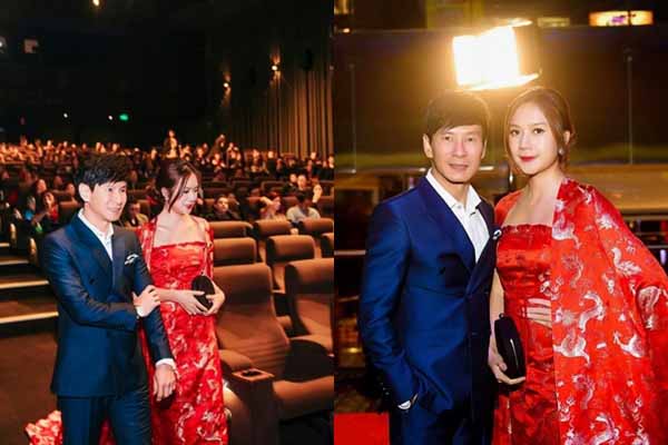 Bà xã Lý Hải mặc váy như nữ hoàng trên thảm đỏ Úc