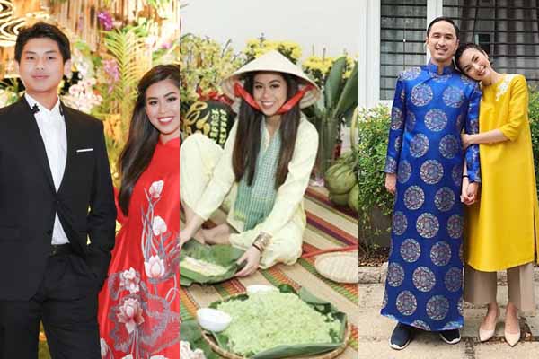 Độc quyền: Không khí gói bánh chưng, biệt thự đầy hoa Tết của nhà chồng Tăng Thanh Hà