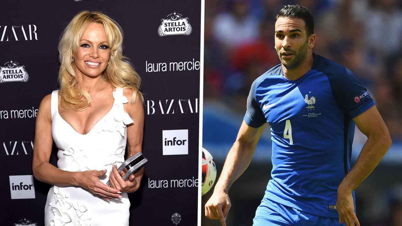 Pamela Anderson cổ vũ cho người tình mới trung vệ người Pháp Adil Rami