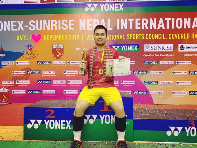 Phạm Cao Cường vô địch giải cầu lông quốc tế Nepal