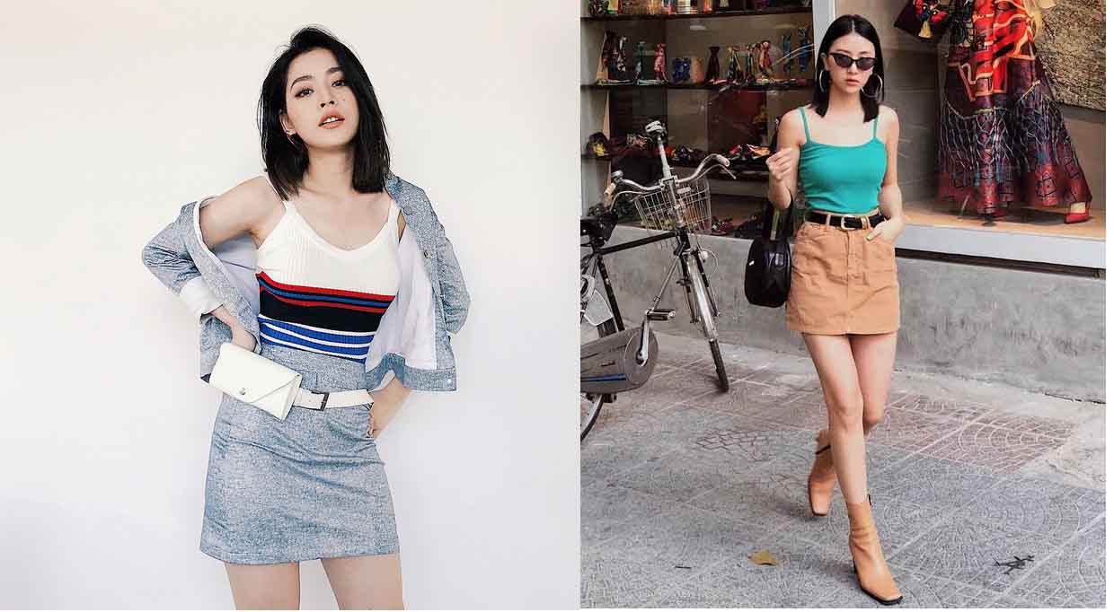 Phối đồ cùng chân váy ngắn