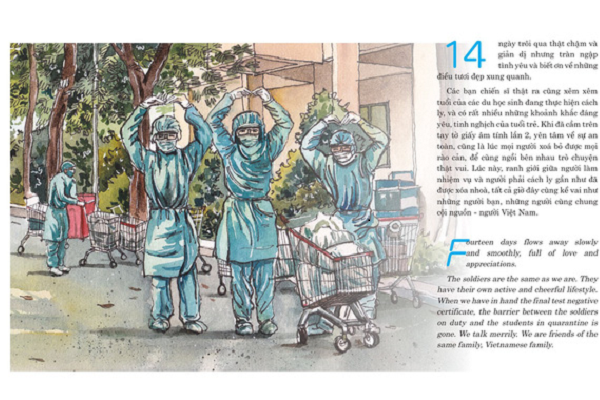 Ra mắt sách ký họa về COVID-19 với những bản vẽ thú vị