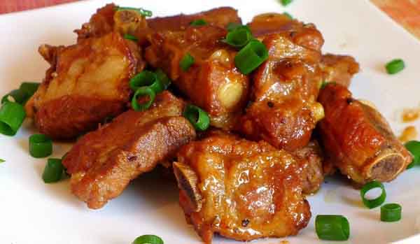 Sườn non rim nước sốt chanh dây chua ngọt