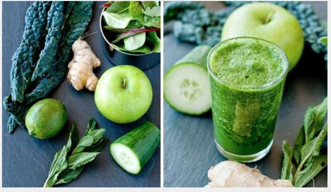 Các loại rau xanh xay nhuyễn làm nước uống giảm cân
