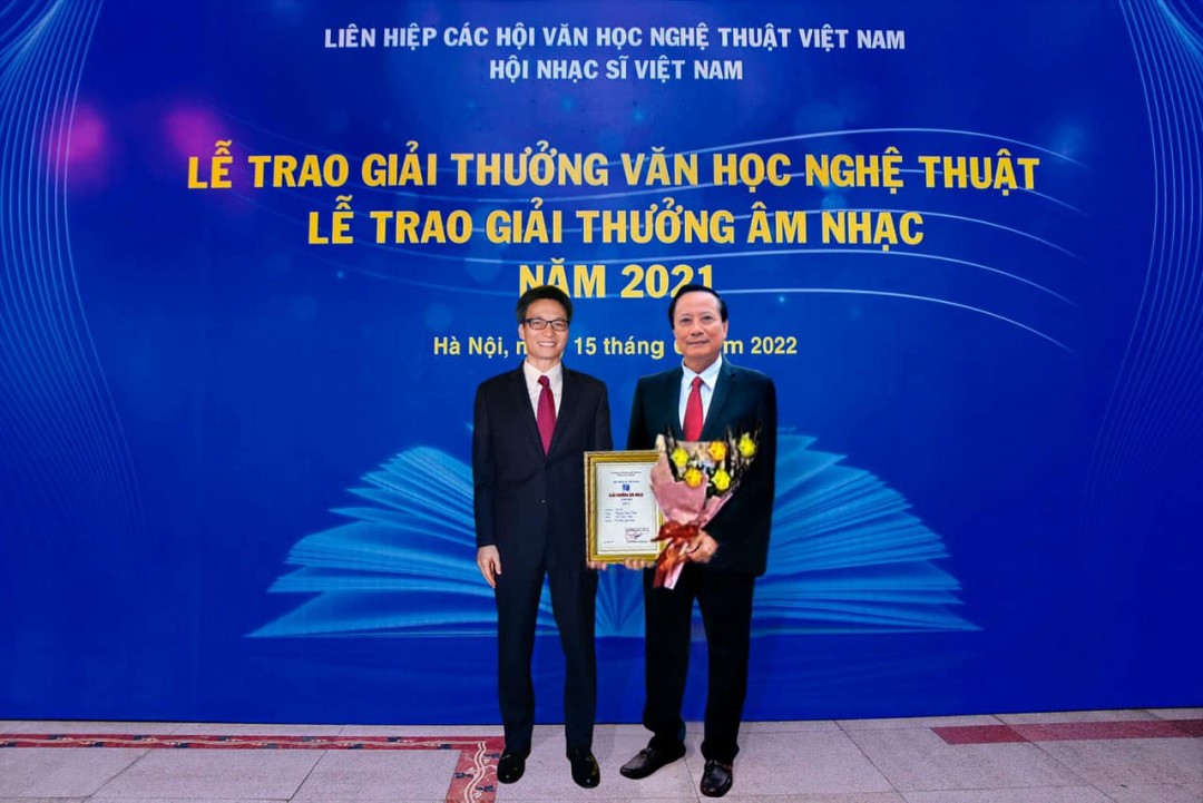 Ca khúc ‘Lá rơi’ của nhạc sĩ Nguyễn Đình Thậm đoạt giải thưởng của Hội Nhạc sĩ Việt Nam