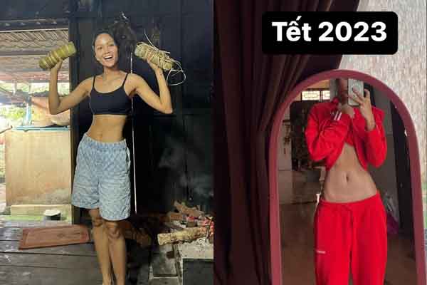 Khoe vòng eo phẳng lì sau Tết, H’Hen Niê tiết lộ đã rút kinh nghiệm sau 2 năm ăn Tết trước đó 