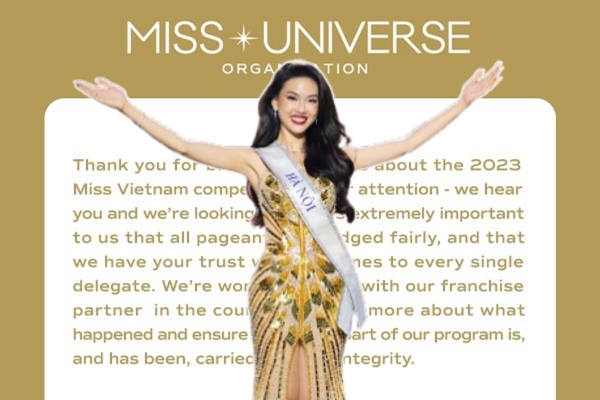 Miss Universe lên tiếng sẽ xem xét lại kết quả của đại diện Việt Nam Bùi Quỳnh Hoa? 