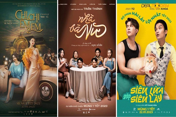 Top 3 phim chiếu rạp được mong chờ nhất dịp Tết Quý Mão 2023