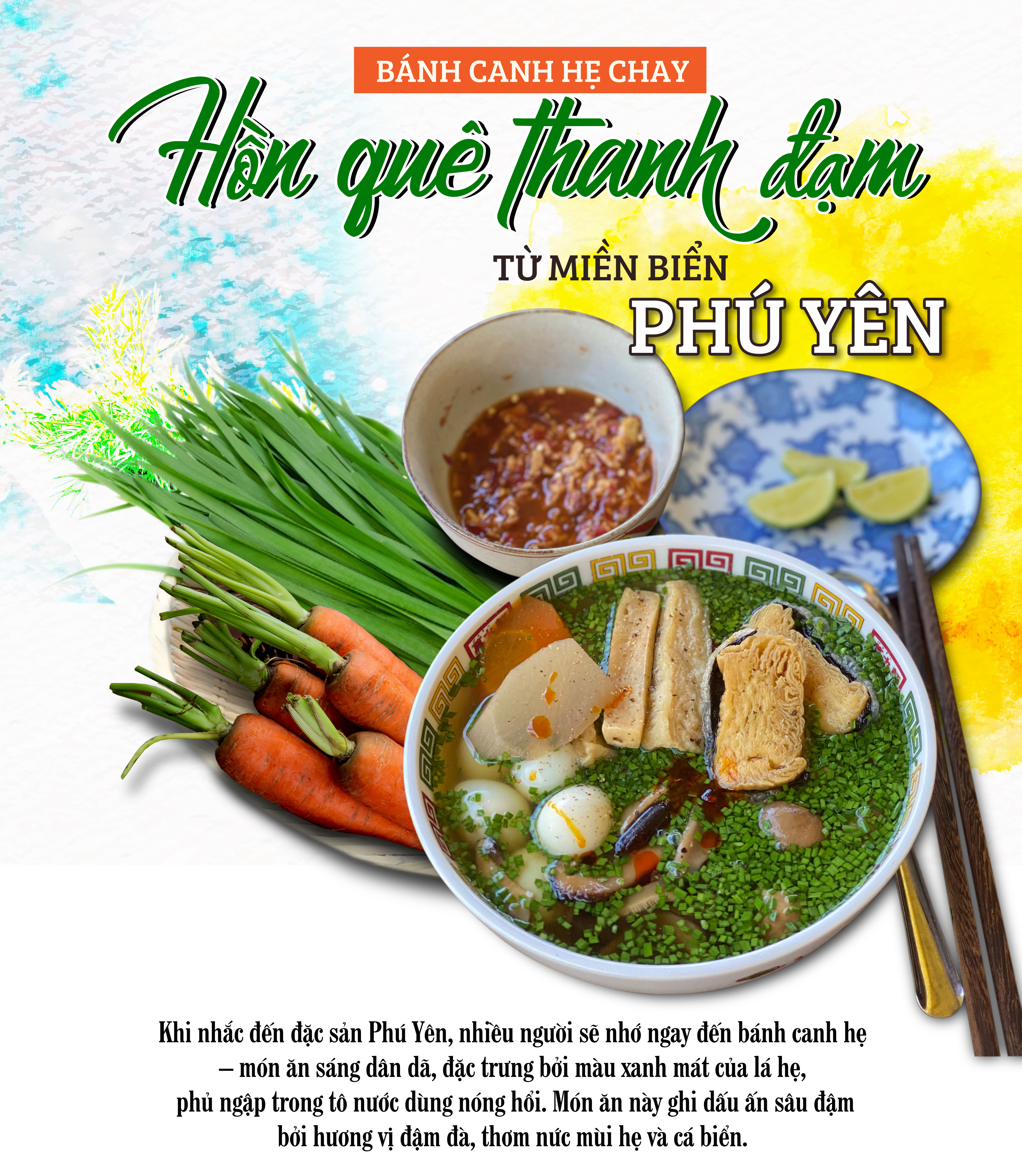 Bánh Canh Hẹ Chay – Hồn Quê Thanh Đạm Từ Miền Biển Phú Yên
