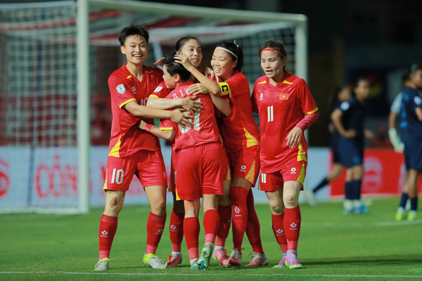 Tuyển nữ Việt Nam ‘hủy diệt’ đối thủ Campuchia trong trận ra quân