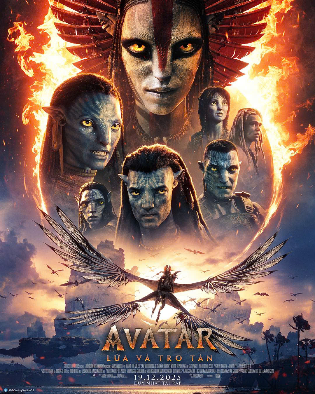 ‘Avatar 3: Lửa Và Tro Tàn’ – Cuộc chiến mới tại Pandora chính thức lộ diện