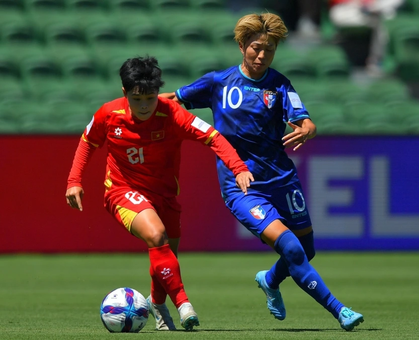 ĐT nữ Việt Nam thất bại trước Đài Bắc Trung Hoa trong trận cầu đầy tranh cãi