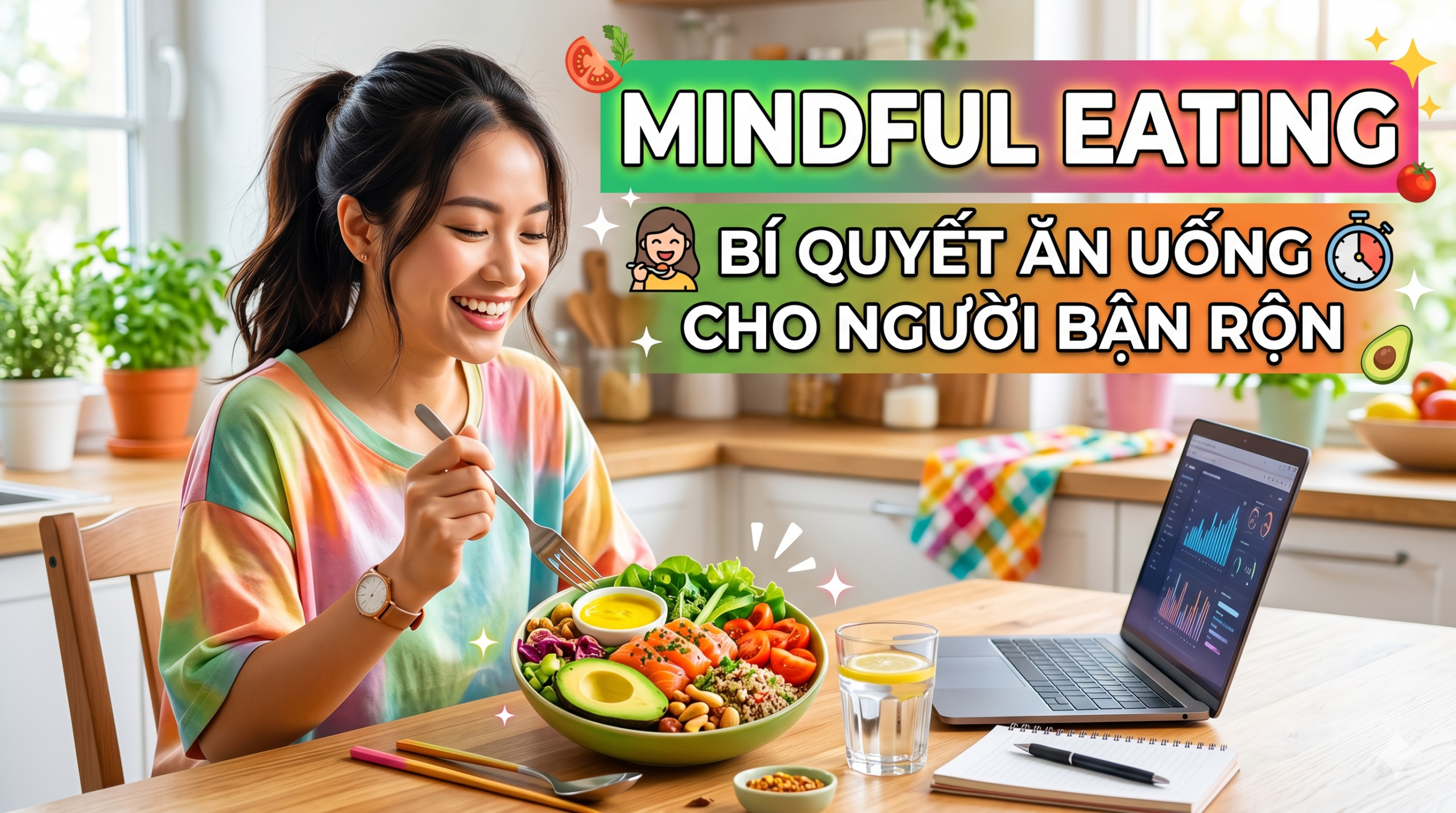 Mindful Eating: Bí quyết ăn uống cho người bận rộn