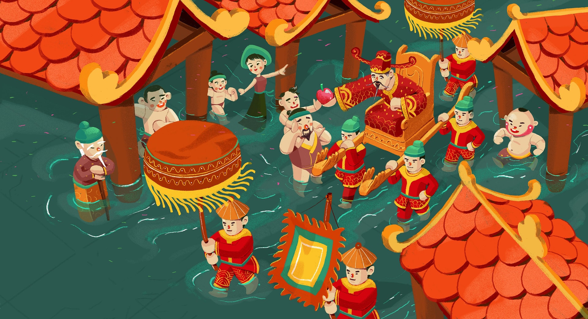 Múa rối nước – Bản giao hưởng của nước, gỗ và ký ức làng quê