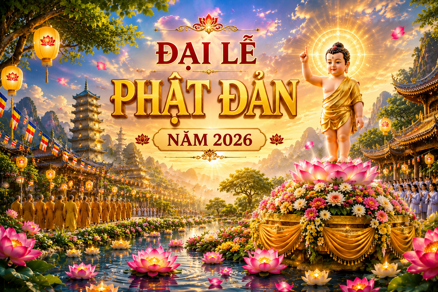 Khám phá không gian tâm linh và những điểm đến nổi bật mùa Phật Đản 2026 tại TP.HCM