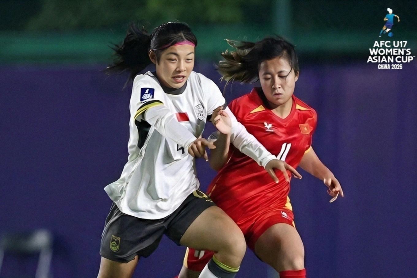 U17 nữ Việt Nam thu hẹp cơ hội đi tiếp sau trận thua Trung Quốc