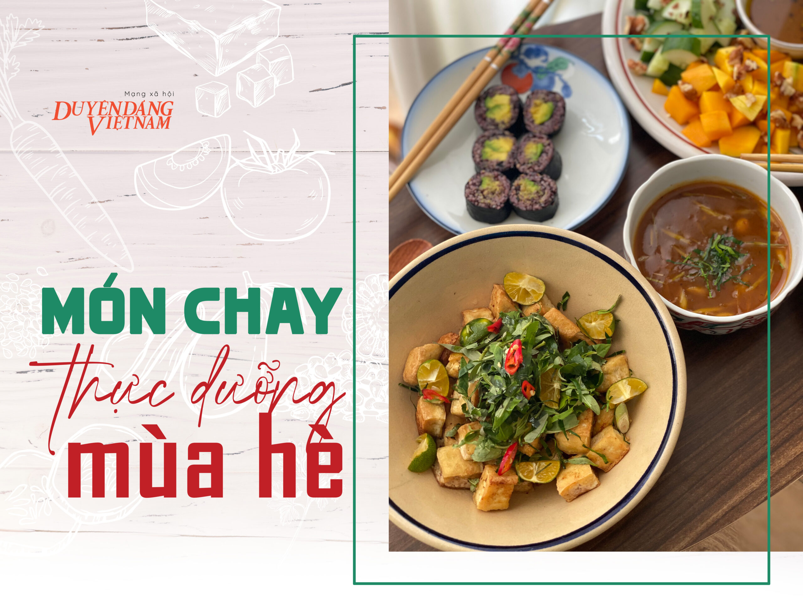 Món chay thực dưỡng mùa hè