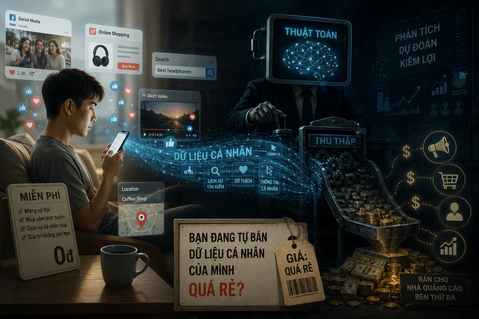 Chúng ta có đang tự bán dữ liệu cá nhân của mình quá rẻ cho các thuật toán?
