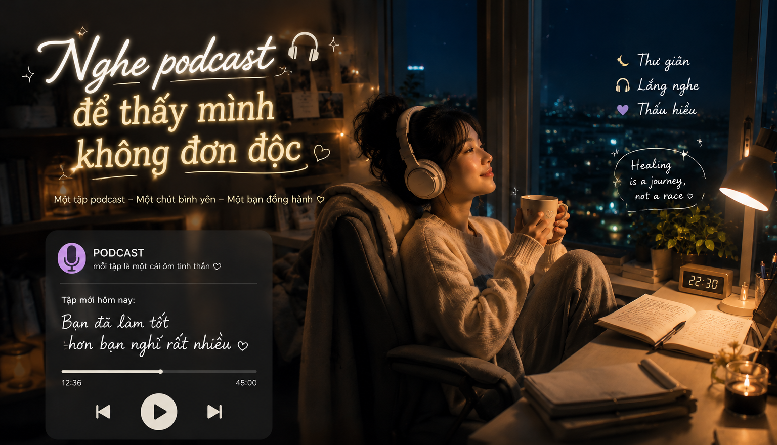 Podcast ‘chữa lành’: Tại sao chúng ta thích nghe người lạ tâm sự?