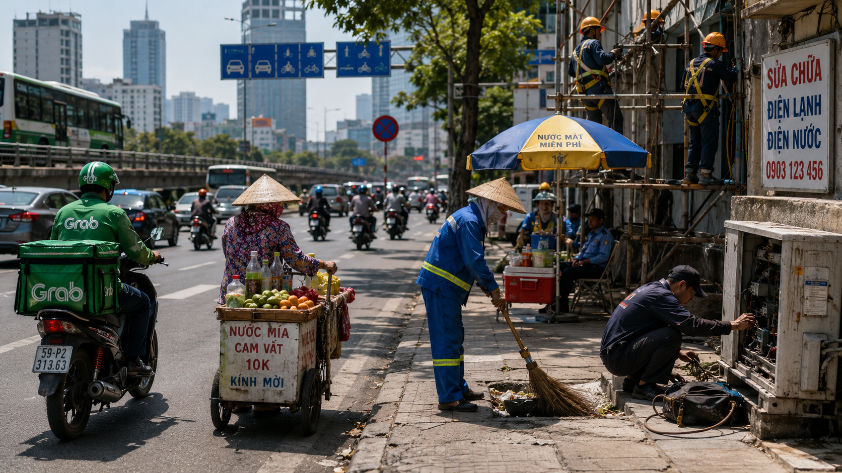 Những người giữ nhịp sống giữa đỉnh điểm mùa hè