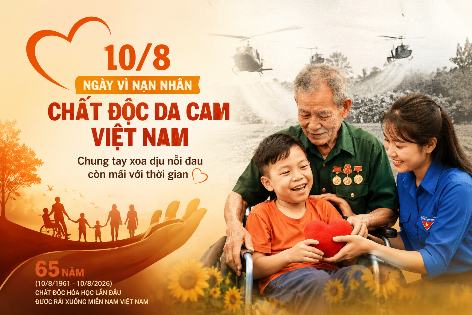 Ngày Vì nạn nhân chất độc da cam Việt Nam: Chung tay xoa dịu nỗi đau còn mãi với thời gian