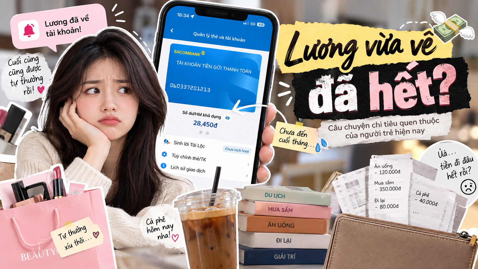 Người trẻ và bài toán ‘lương vừa về đã hết’